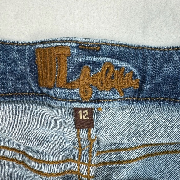 Kut From The Kloth Straight Leg Jeans Womens Size 12 Mid Rise Dark Wash - Picture 5 of 14